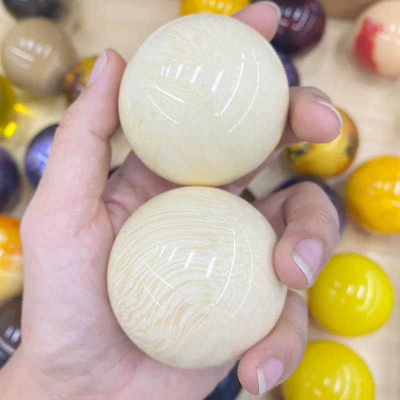 50mm 2PCS/set Beautiful Colors Chinese Health ExerciseHand Movements Relax Yoga Plastics Resin Ball 2pcs/set