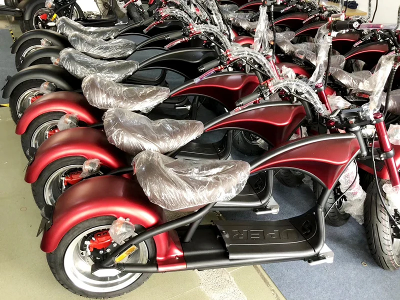 Высокая мощность 20AH емкость батареи 2000w 2 колеса электрических скутеров citycoco велосипед Гольф-кары
