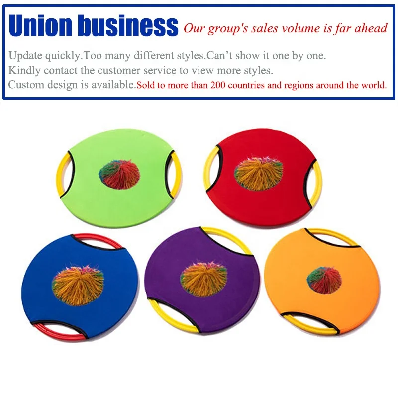 Toss and Catch Spike Ball Game Sports Games  Toss and Catch Paddle Game Set Disc Paddles and Toss Ball for Kids Family Play