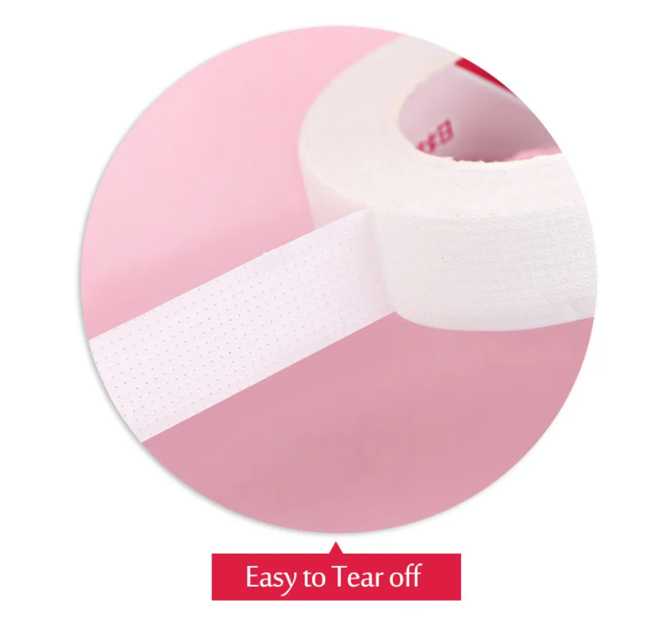 Individual Pack Non-woven Tape Breathable Isolation Tape for Grafting Eyelashes Invisible Easy Tear Color Nail Adhesive Tape