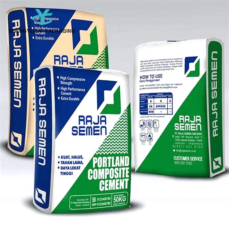 Wholesale China Manufacturer 50kg pp cement packaging Bag Woven Price pp woven big bag for cement