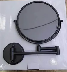 Круглое зеркало для ванной комнаты, настенное раздвижное зеркало для макияжа, зеркало для бритья