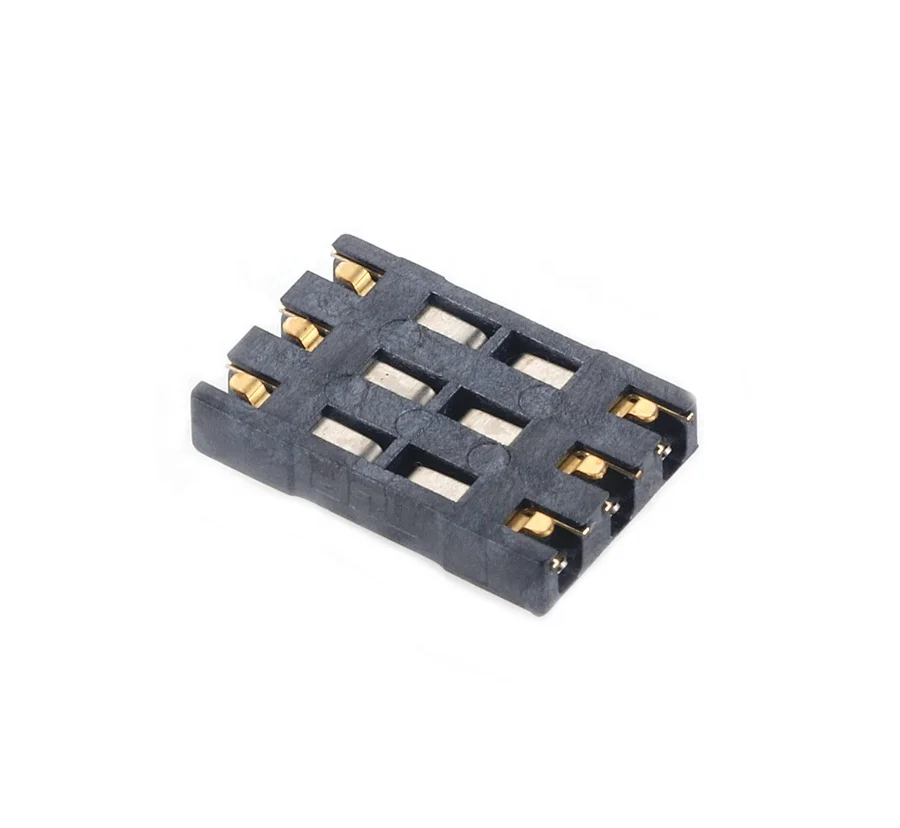 MUP 6PIN SMT type sim card connector pcb solder terminal electrical connector socket for POS GPS BEST sale in Africa Aisa