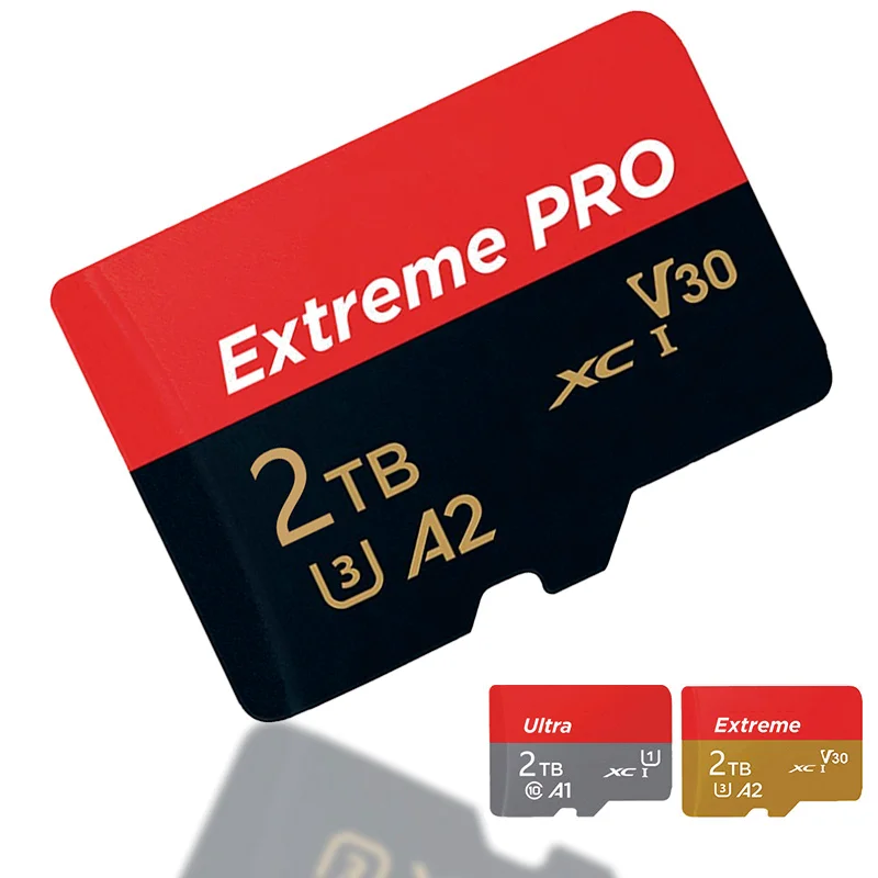 Custom Logo High Speed 1TB 2TB Mini SD  Flash Memory  TF Card For Phone Tablet Camera File Transfer