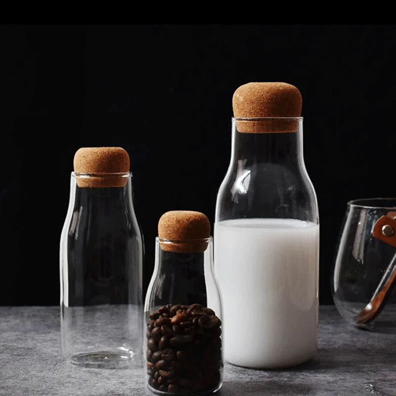 Factory direct supply Japanese cork stopper Casual Gold Gifts heat-resistant CLASSIC Coffee tea milk glass cup tumble bottle