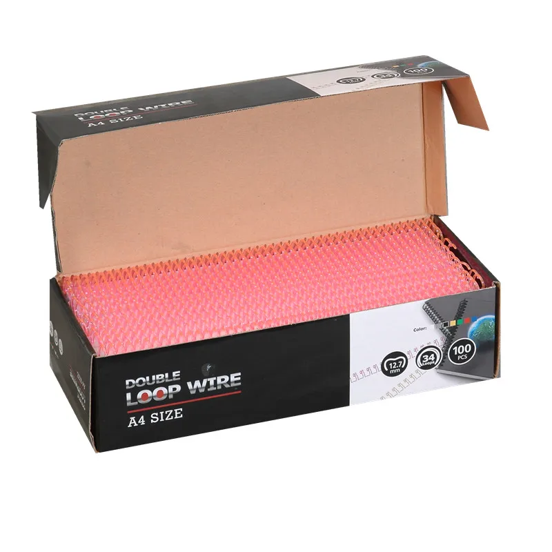 
factory many color A4 box new material Book Binding Wire PVC Plastic Spiral coil 