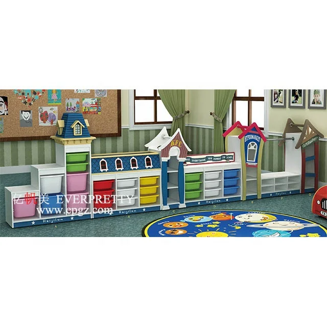 Лидер продаж, красочная детская мебель, деревянный ящик для хранения игрушек, детский шкаф