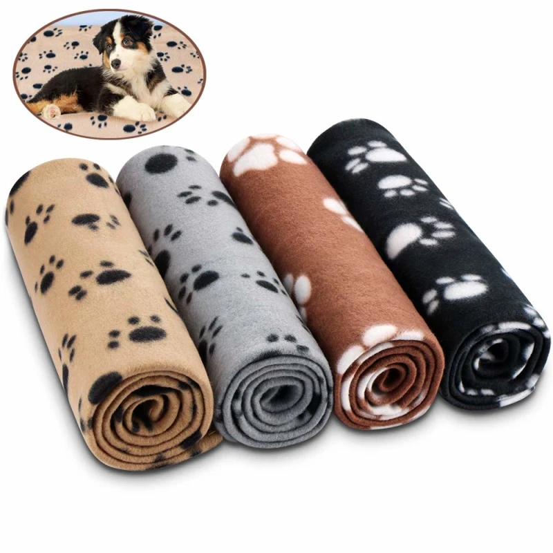 Fleece pet dog cat throw blanket  travel pet bed mat indoor and outdoor roll up dog cat pet blanket