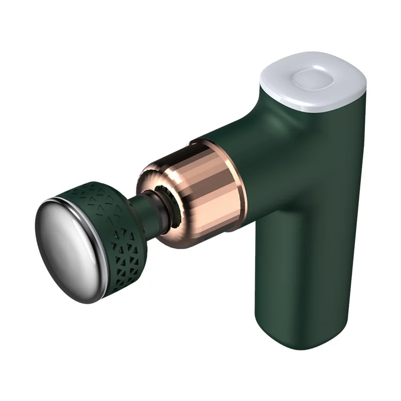 Mini Portable Heated Fascial Gun Deep Tissue Pressure Relief Gym Body Hot And Cold Massage Gun With 4 Attachment Heads