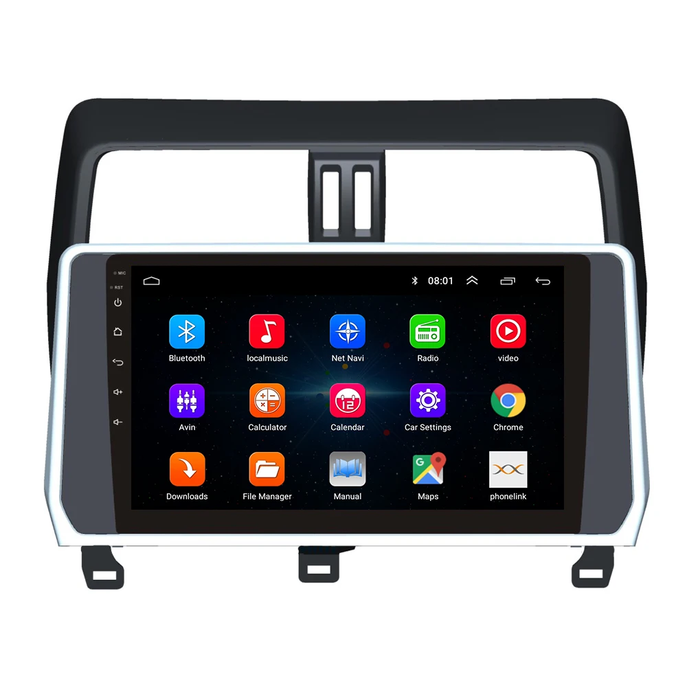 For Toyota Prado 2018 2020 Radio Headunit Device Double 2 Din Octa Core Quad Android Car Stereo GPS Navigation Carplay (1600481504238)