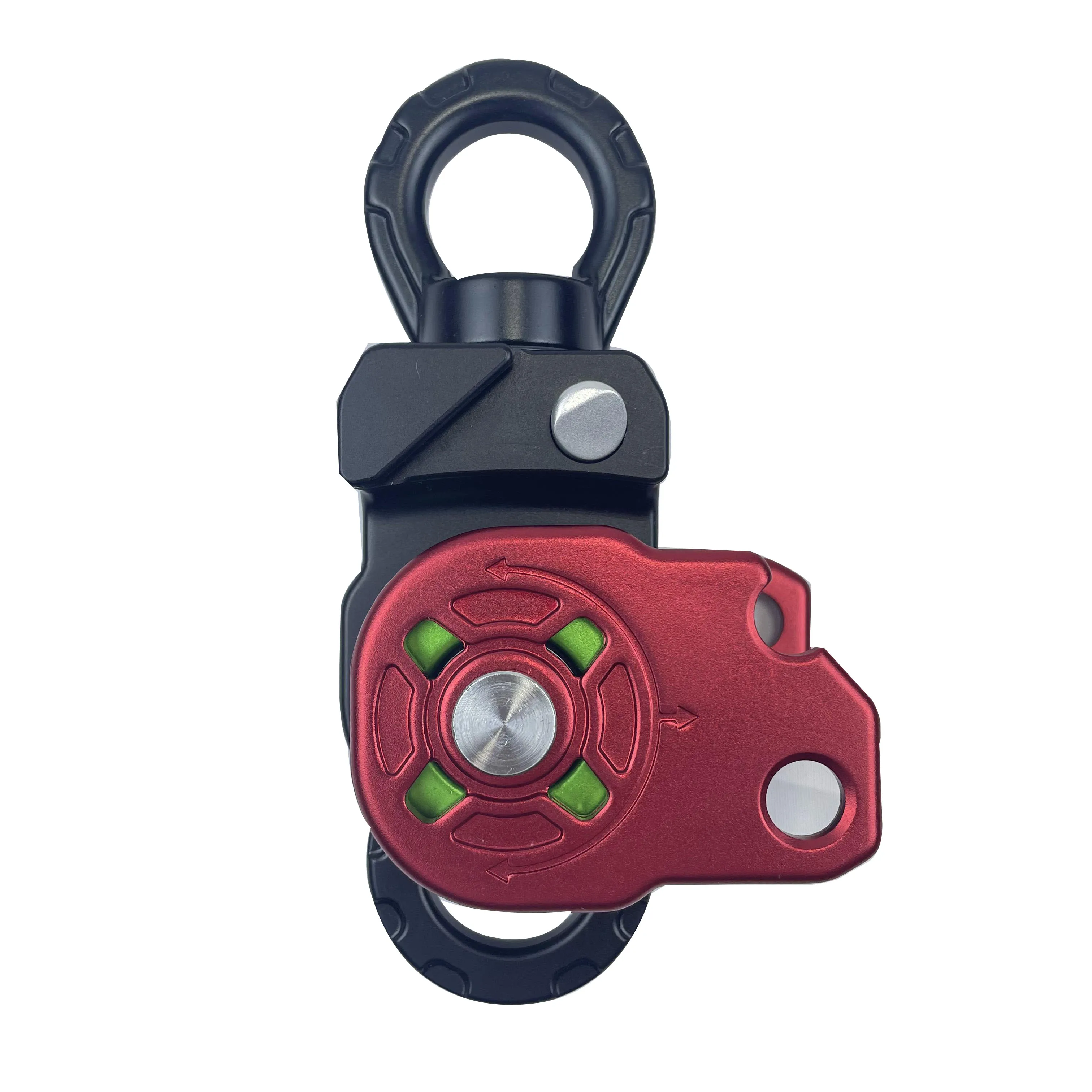 36KN Breaking Strength Aluminum Climbing Rope Pulleys For Rescue