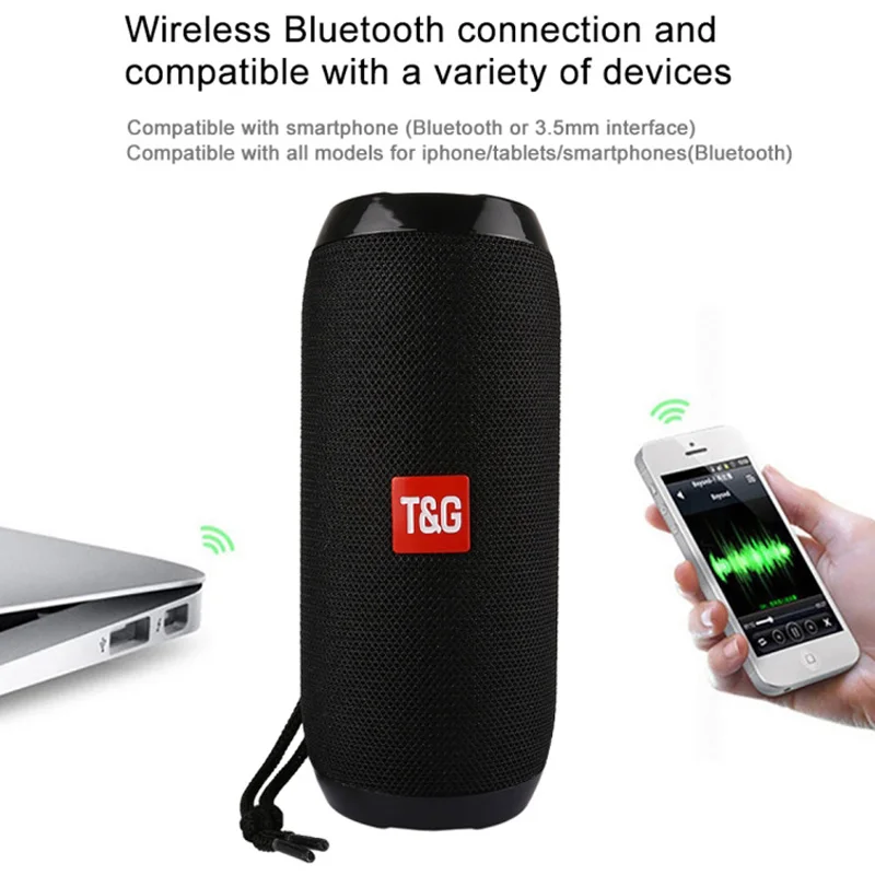 Портативный мини Tg 117 профессиональные колонки Bluetooths Водонепроницаемый Открытый динамик с Fm радио 2020