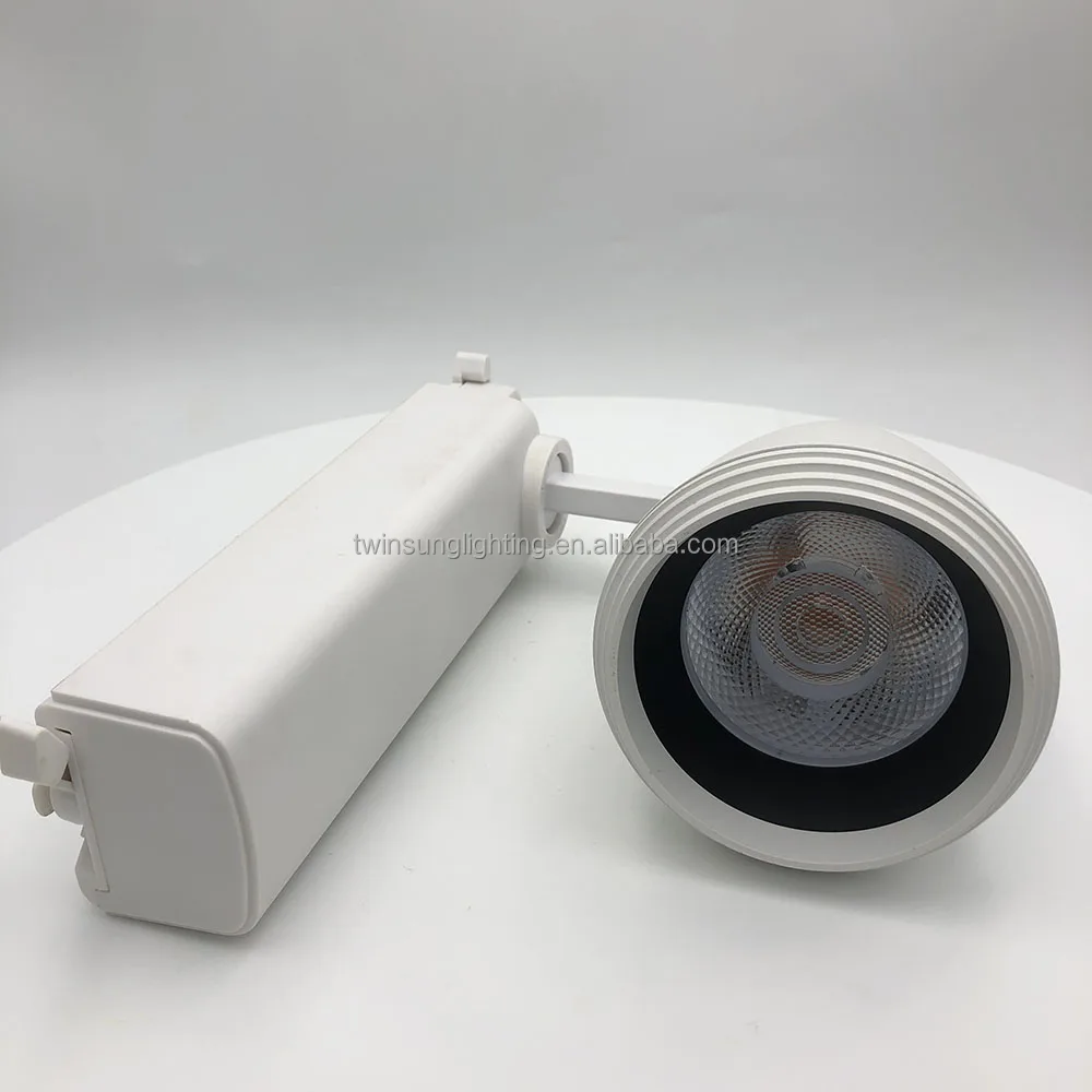 30W 35W 40W Modern Led Track Light Nickel Wall Mount Led Track Light In Housing Fixture Etl For Commercial