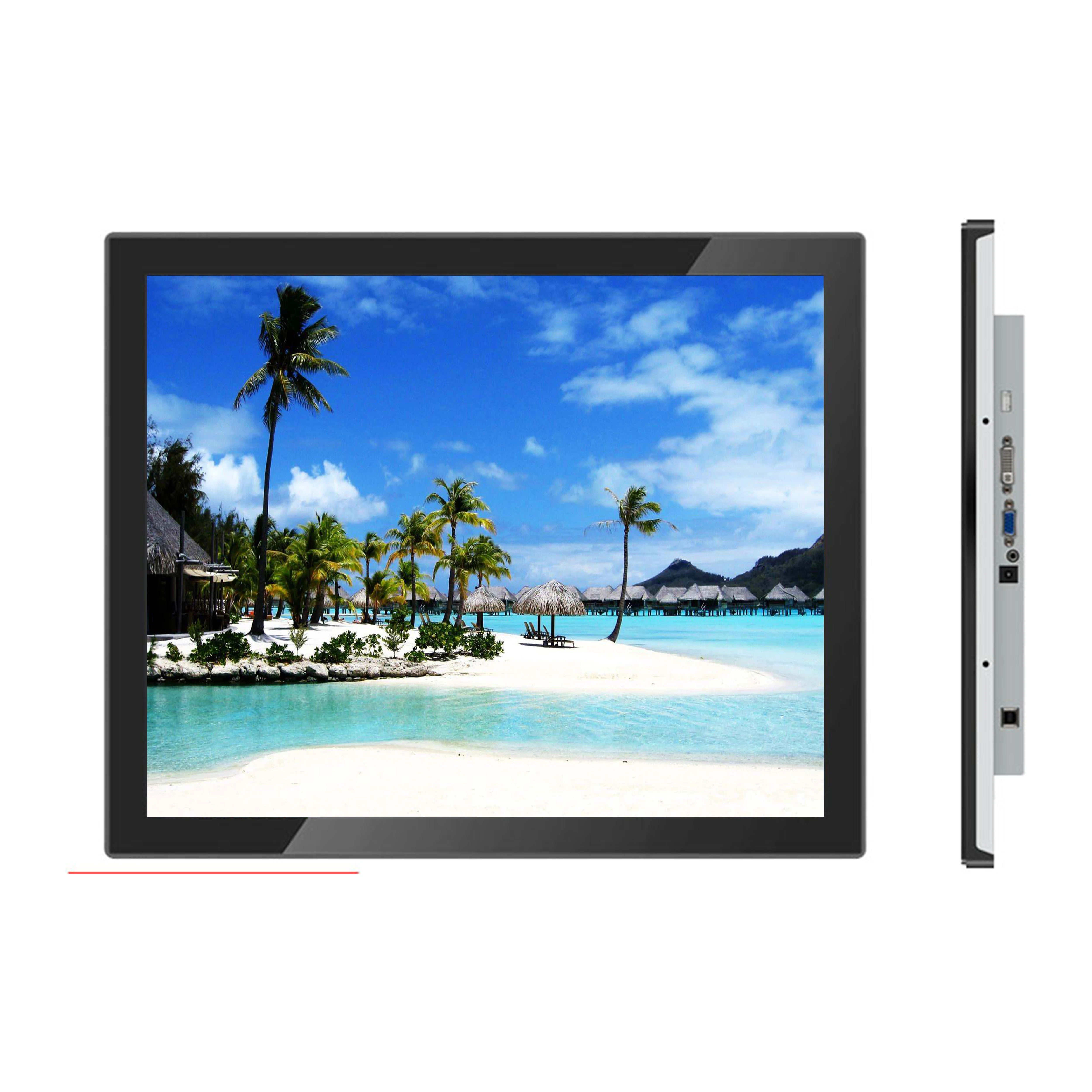 metal case open frame embedded monitor 15 inch capacitive touch screen display