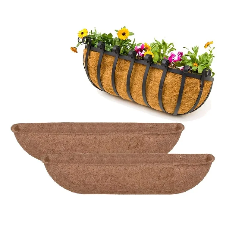 
24 inch horse trough planters wire metal hanging basket 
