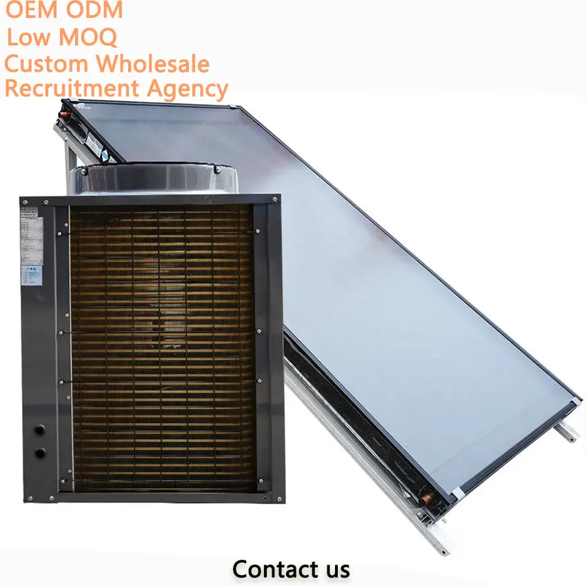 Compact Pressurized Electric Metal Solar Energy Panel Collector Outdoor Solar Heating Equipment Split solar water heater