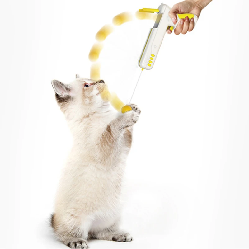  Candy Colors Cat Feather Toys Plastic Gun For Cats Popular New style Interactive