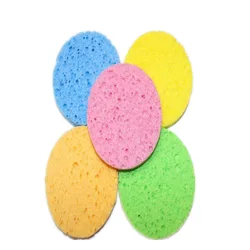 Natural Compressed Facial Sponges Skin Care Face Cleaning Makeup Cosmetic Remove Cleansing Reusable Exfoliating Facial Sponge