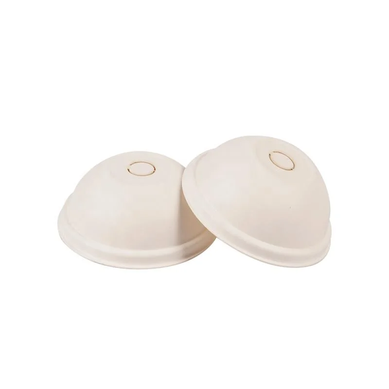 Biodegradable Disposable Bagasse Coffee Cup Lid for Dome type.