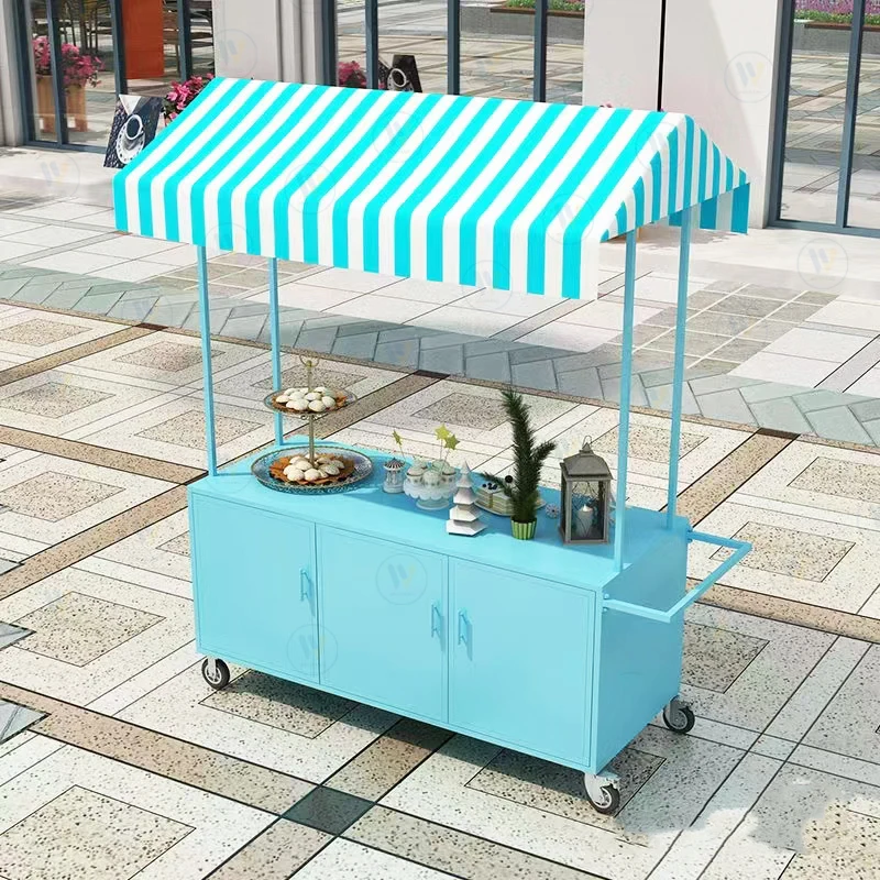 European float iron art outdoor market stall stall trolley snack night market mobile stall trolley