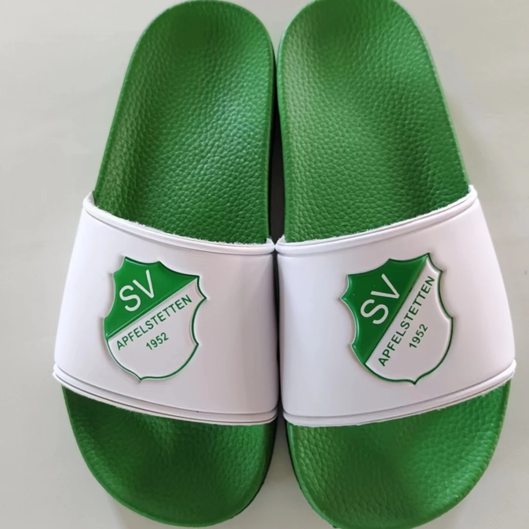 New Fashion Slipper Man Custom Printed Flat Women Shoes Slipper Anti Slip Summer Slippers 2023 Custom Clubs Soccer Slides