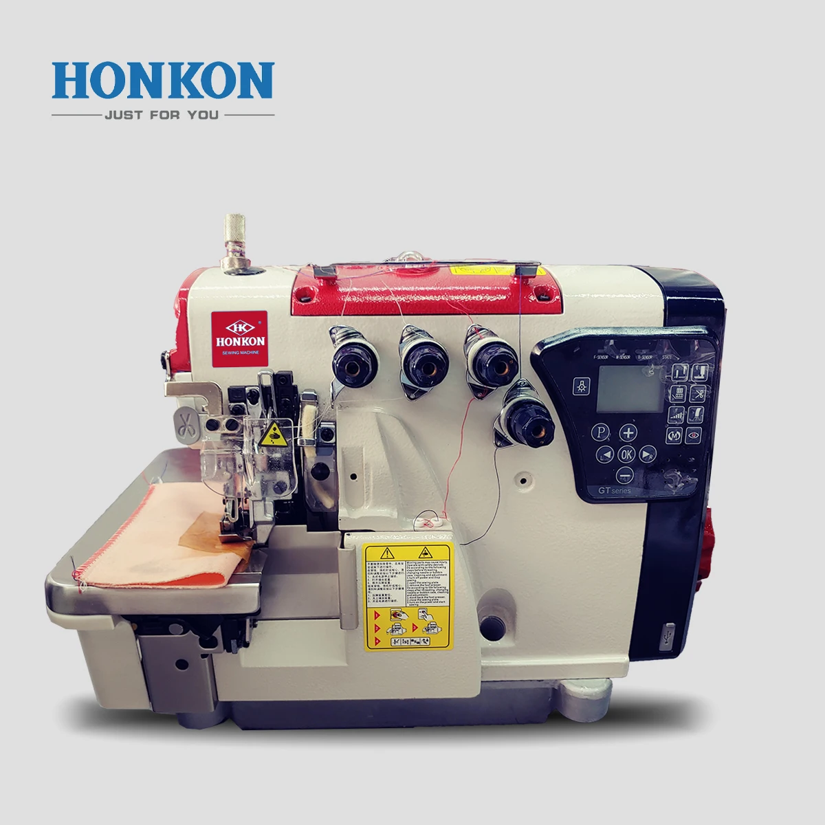 
Высокое качество и дешевая цена, компьютер с прямым приводом и высокой скоростью две иглы четырех нитей оверлок швейная машина HK-M3 