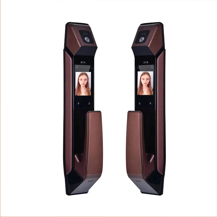 
High level Fully automatic smart facial recognition door lock Waterproof adaptable fingerprint access control 