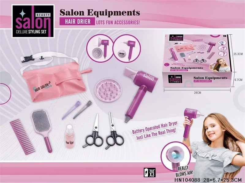 Christmas Birthday Gifts deluxe styling set light and sound Perm toys