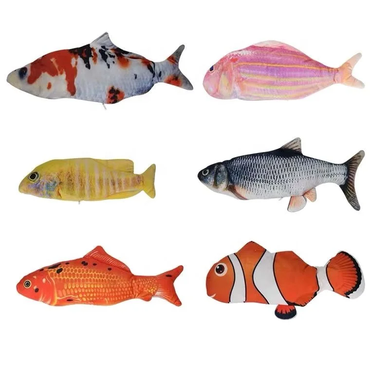 usb electric moving flippity catnip fish cat toy electric simulation Interactive fish toy for cat