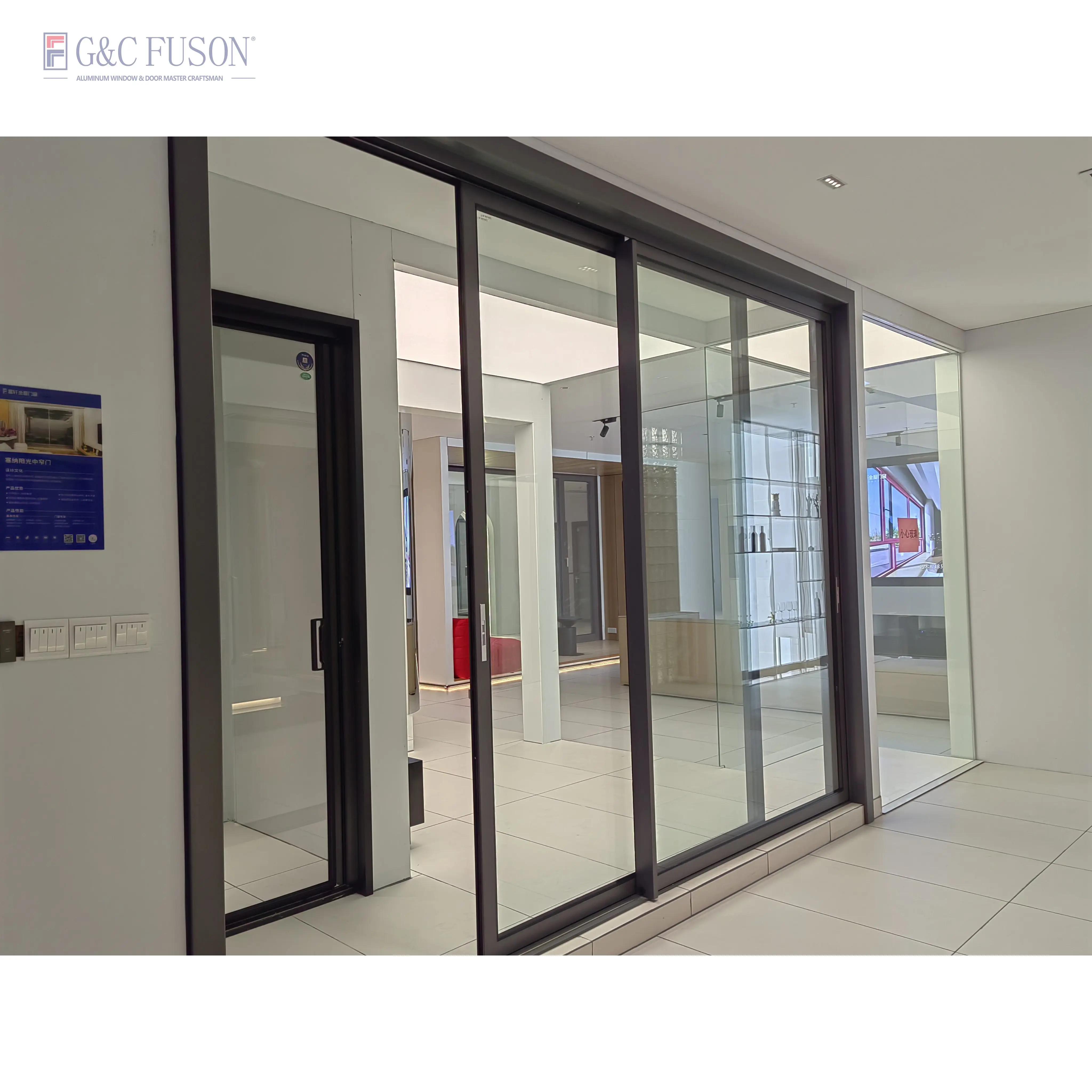Australia House Design Patio Heat Insulation Sound-Proof Sliding Glass Door Durable Aluminum Alloy Frame Slide Glass Door