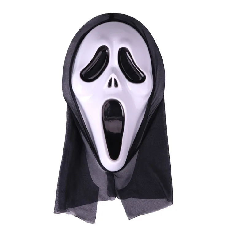 Wholesale Halloween Scary Panic Scream Full Face Cosplay Party Halloween Masks With Scarf