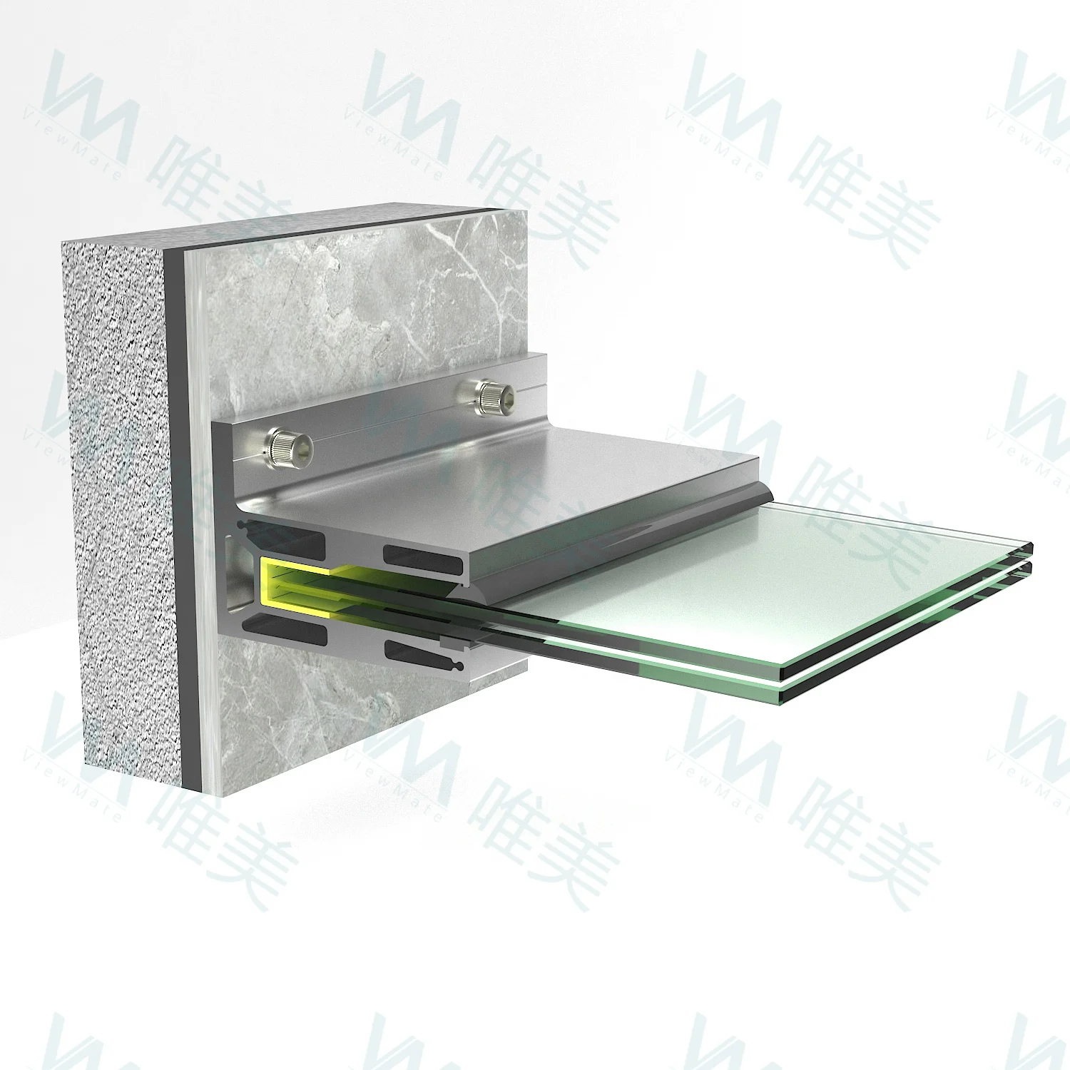 View Mate Frameless Glass Canopy Stainless Steel Over Door Porch Balcony Shelter Awning Window Front Door Canopy Awning Kit