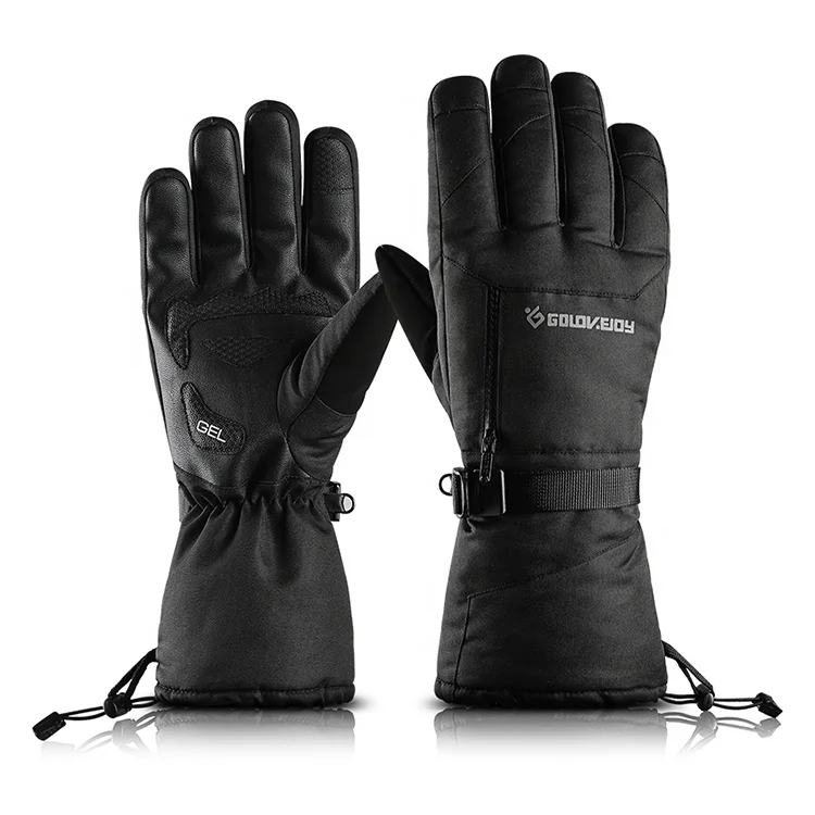 GOLOVEJOY SK04 Wholesales New Velvet Warm Windproof Waterproof Sport Skiing Climbing Hiking Thick Pocket Outdoor Winter Gloves