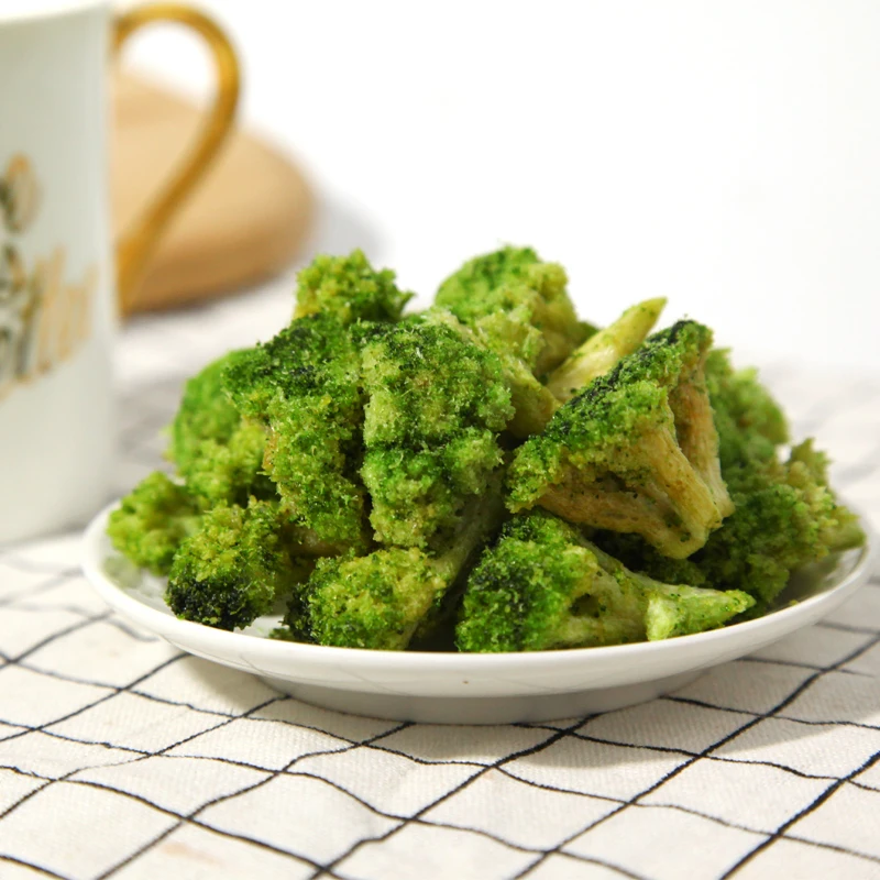 Dubai USA top sales daily snacks wholesales health crispy chips Vacuum Fried bulk broccoli