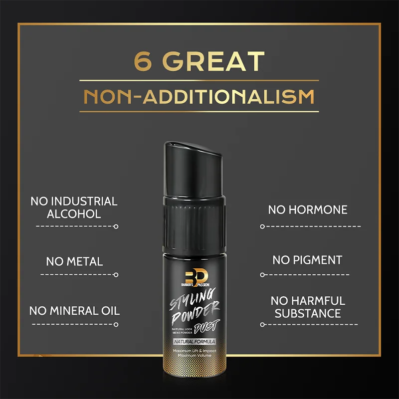 BarberPassion strong hold scented dust volume styling powder for men natural bulk