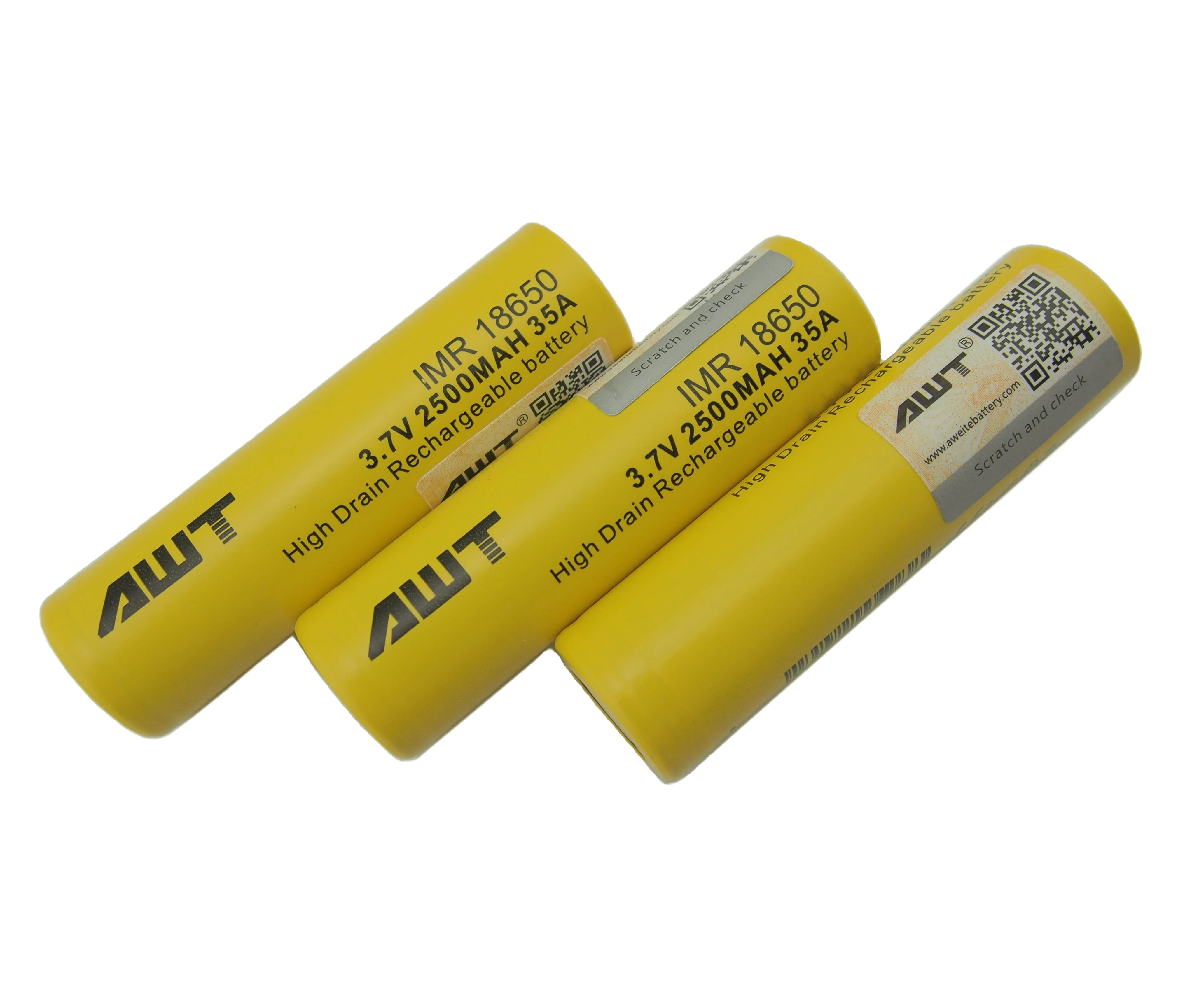 2022 wholesale price top sale high quality in stock AWT 18650 2500mah 40A 18650 4000ah icr 18650 11 1 v 4400mah batterie pack
