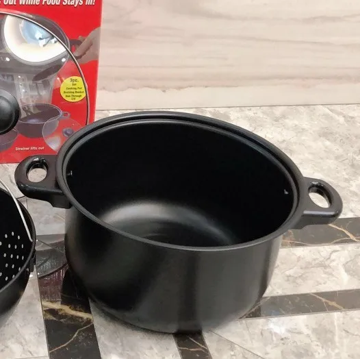
Cooking Pot Basket Always Stays Upright Multifunction Greatest Cooking Stock Pot with Lid Cooking Pot Strainer 