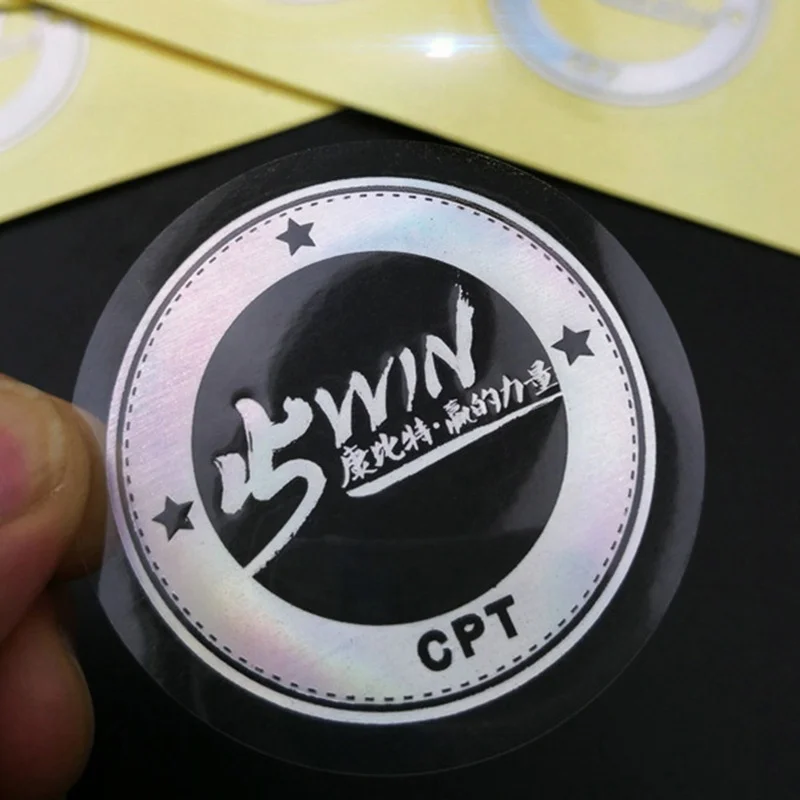Пользовательская Золотая фольга логотип печать наклейка этикетка Водонепроницаемая виниловая Прозрачная ПВХ прозрачная упаковка этикетка наклейки
