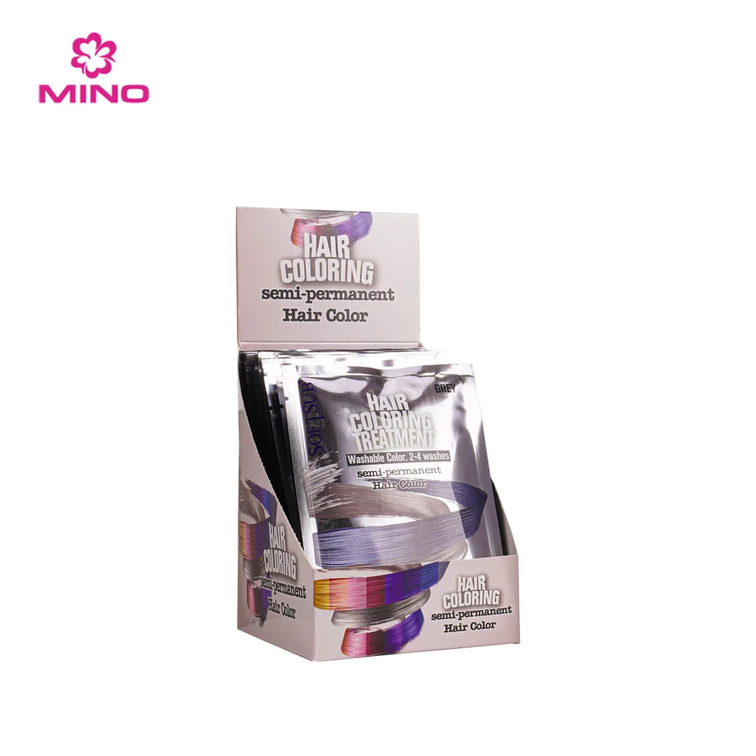 2024 Newest SOFTSUB Cream Hair Dye OEM Hair Coloring Shampoo Treatment Conditioner Semi-Permanent Liquid Hair Dye