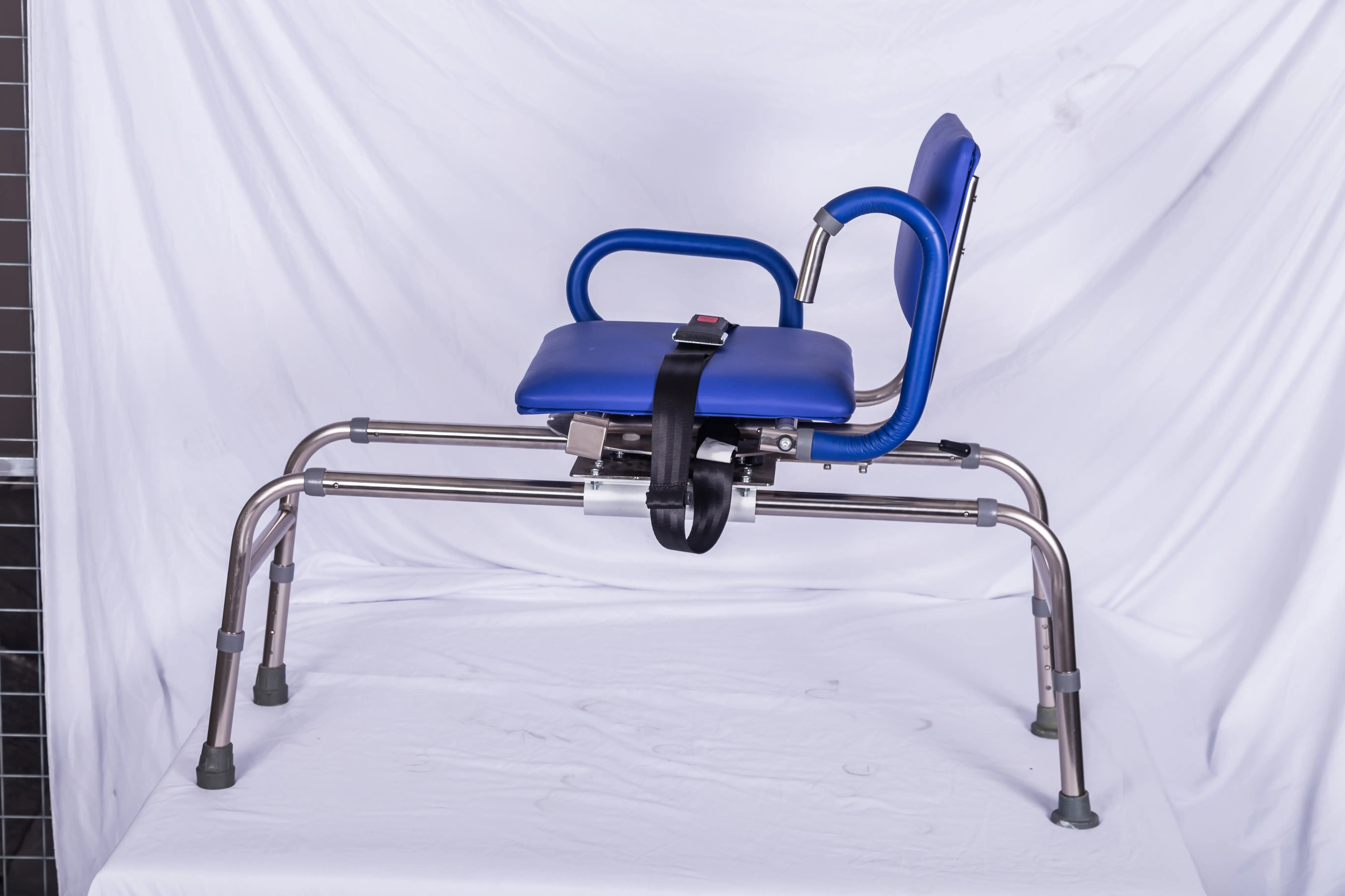 Premium Sliding Shower Chair Bath Transfer Bench with Swivel Padded Bath Tub Seat for Tubs and Shower
