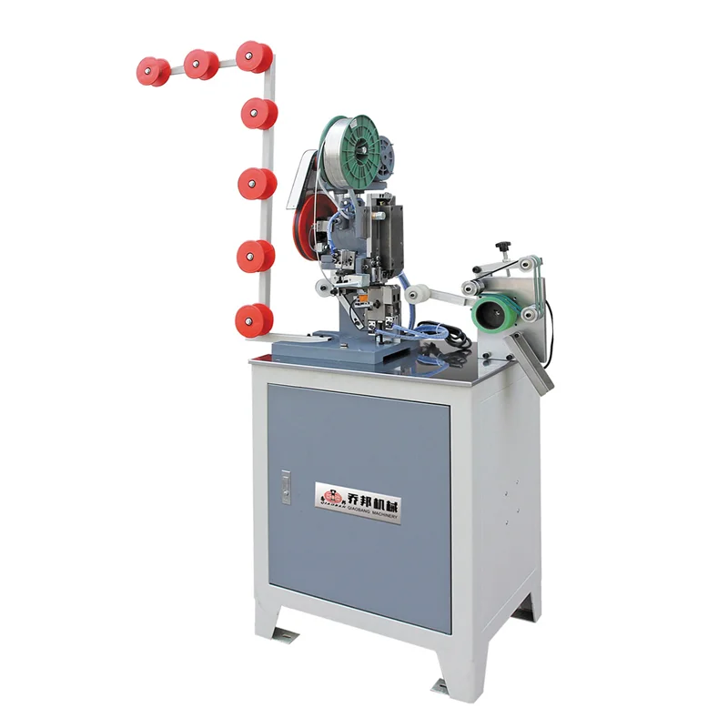 QB-028Automatic Nylon Zipper Bottom Stop Machine nylon zipper aluminum wire zipper teeth installing lock sealing machine