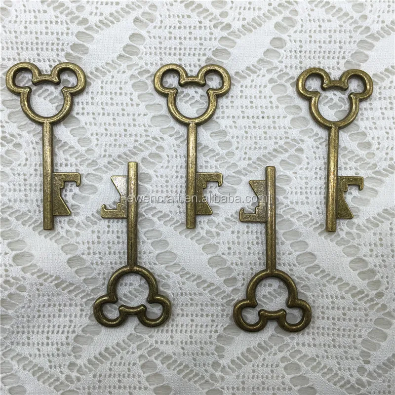 
1000pcs/lot Wholesale Best Wedding Thank You Gifts for Guests Party Favors Mickey Key Bottle Opener 