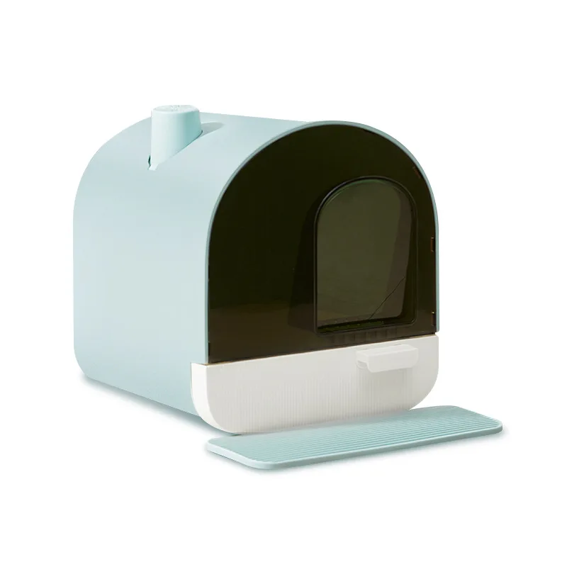 Cat Litter Box Oversized Fully Enclosed Drawer Type Cat Toilet Anti Splash Cat Litter Box Deodorant Excrement Basin