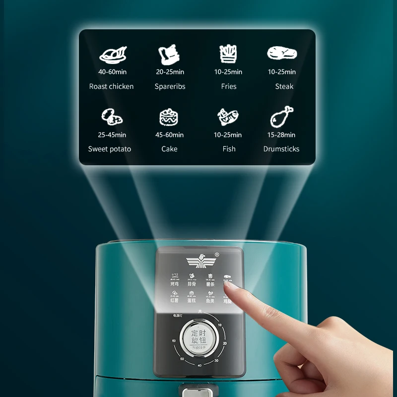 2022 Commercial Home Use Smart Oil Free Healthy Air Deep Fryer Oven Digital Air Fryer without Oil