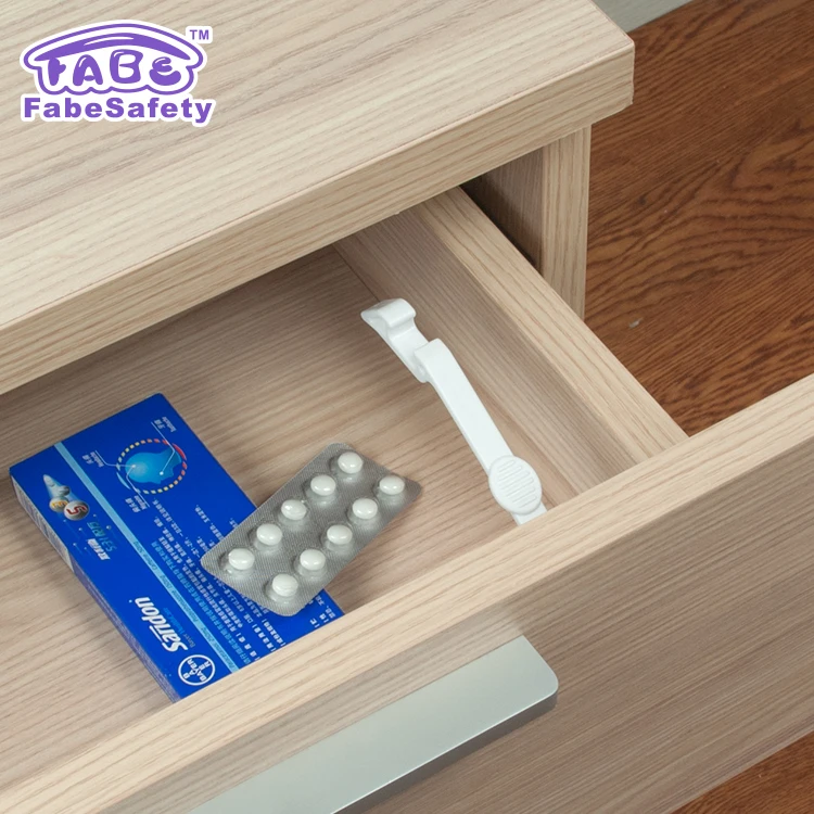 OEM Manufacturer Other Supplies & Products Baby Furniture Sliding Wardrobe Latches/Adhesive Built-in drawer lock Loaded Latches
