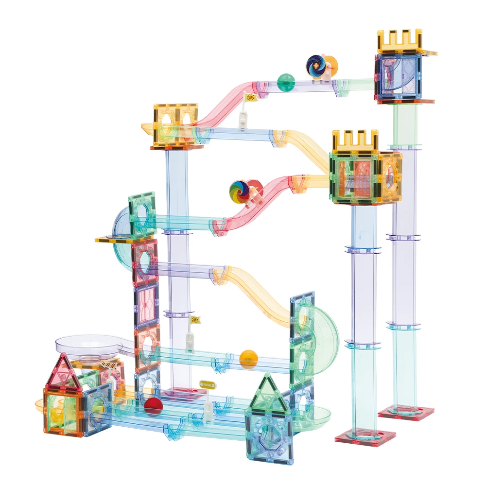 KEBO 158pcs Newest magnet toys marble runs magnetic building Toys Blocks for boys and girls gift