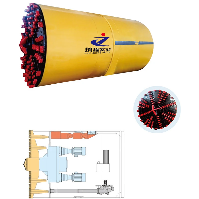 Slurry balance ZC1500mm micro tunneling machine boring, tuneladora tbm, pipe jacking machines for sale