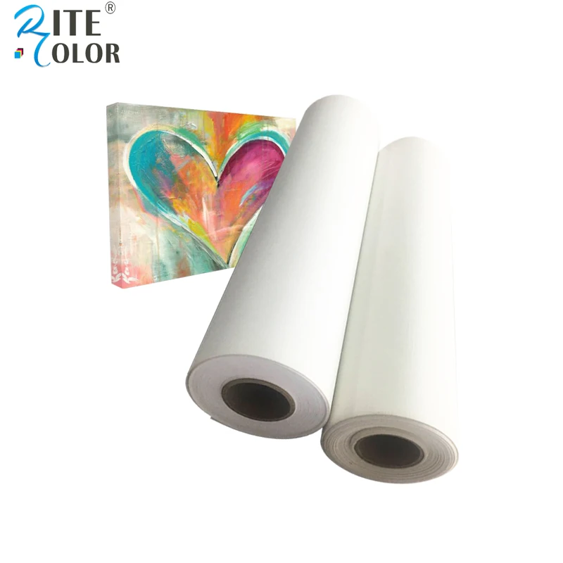 Factory Supply HIgh Quality Matte 320gsm 44 Inkjet Canvas Roll For Plotter