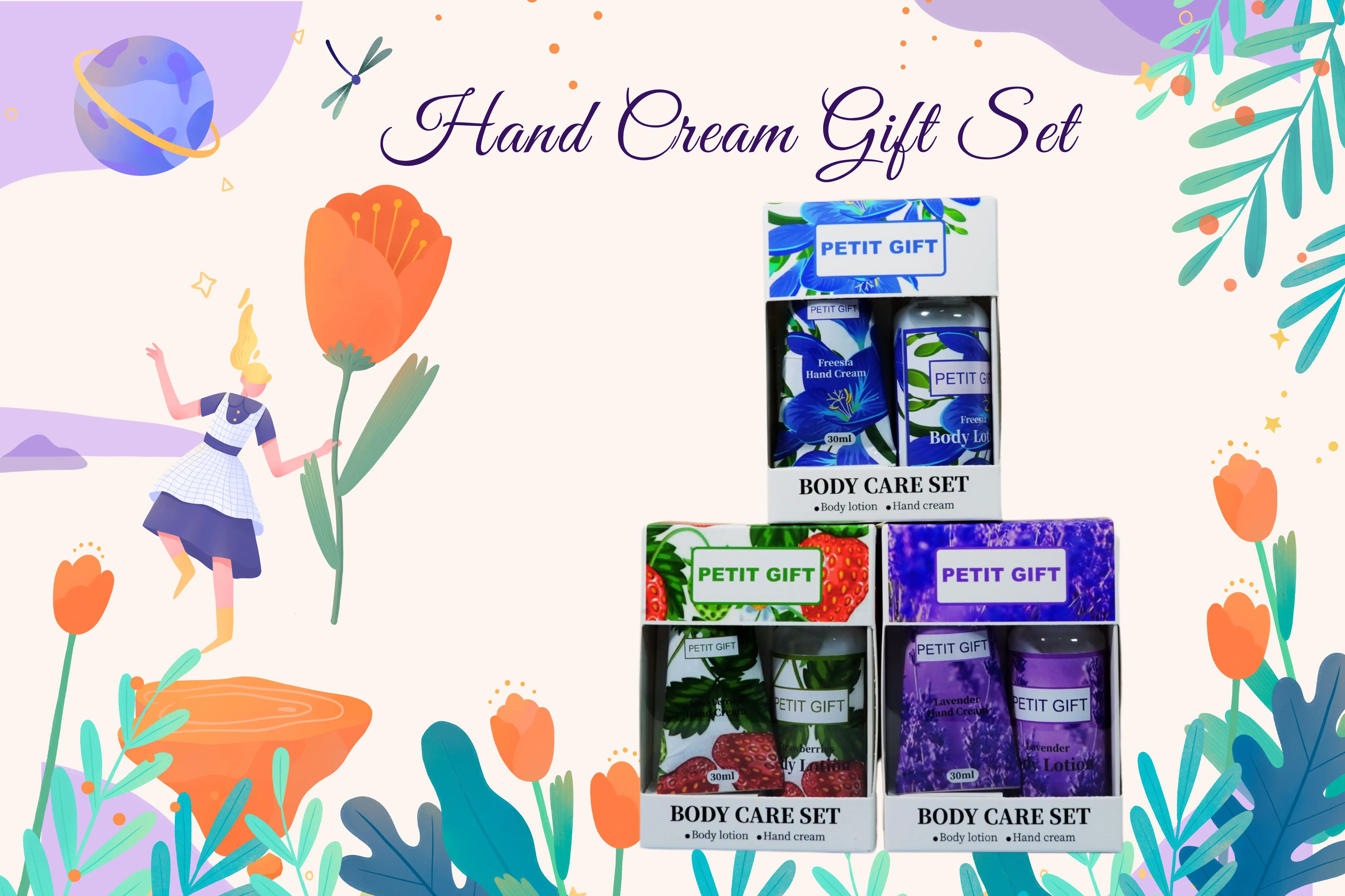 Private Label Sea Salt Bath Gift Set Natural Private Label Spa Luxury Relaxing Bath Gift Shower Set for Women