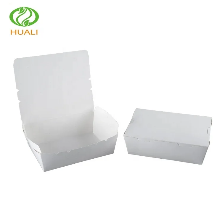 Disposable Kraft Lunch Box For Fast Food Packaging Take Away Food Container Paper Boxes